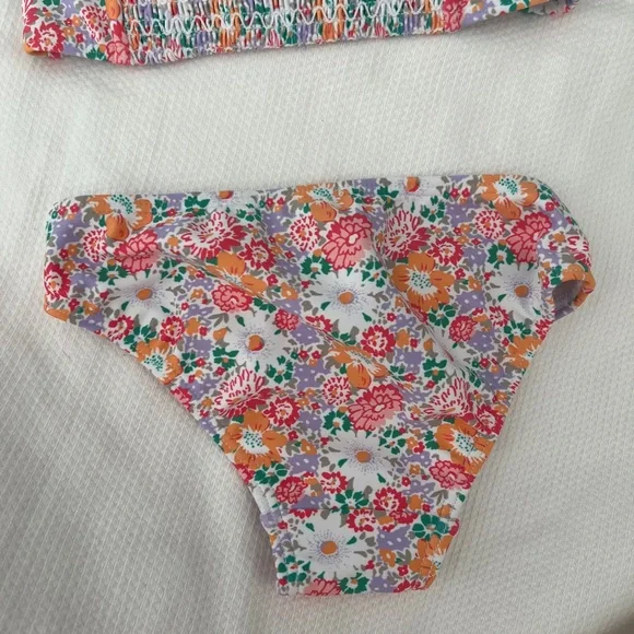 Minnow Floral Ruffle Tank Bikini Set - Multi (Kids) - Picture 4 of 5
